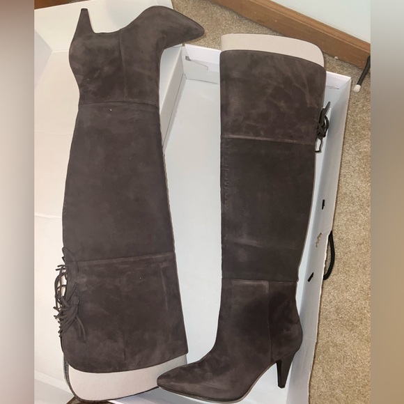 Women’s, Nine West, over the knee boots, dark brown, size 9.5, never been worn - Picture 3 of 7